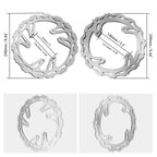 Front Rear Brake Disc Rotor Set for Honda CR125 CR250 CRF250R CRF450R CRF450X (2002–2014)