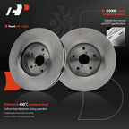 Set of 2 Front Disc Brake Rotors for Subaru Outback (2015–2019)