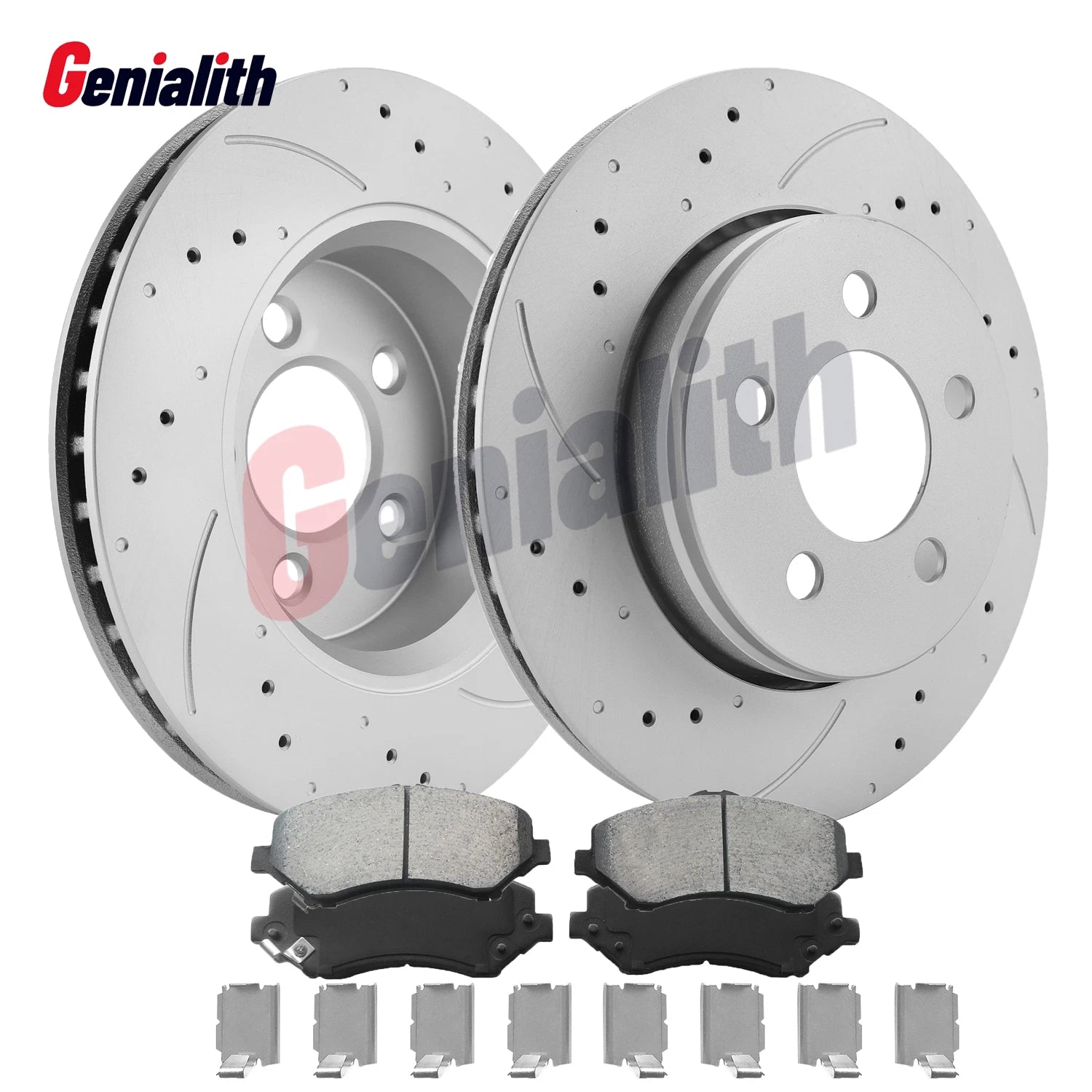 11.89" Front Drilled Rotors Brake Pads for Dodge Nitro Jeep Liberty (2008–2012)