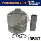 3PC Piston STD 68MM for Kubota D750, ZB500, B5200 (Model Years Unspecified)