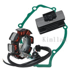 Stator Coil, Regulator Rectifier, Gasket for Yamaha YBR125 (2005–2006)