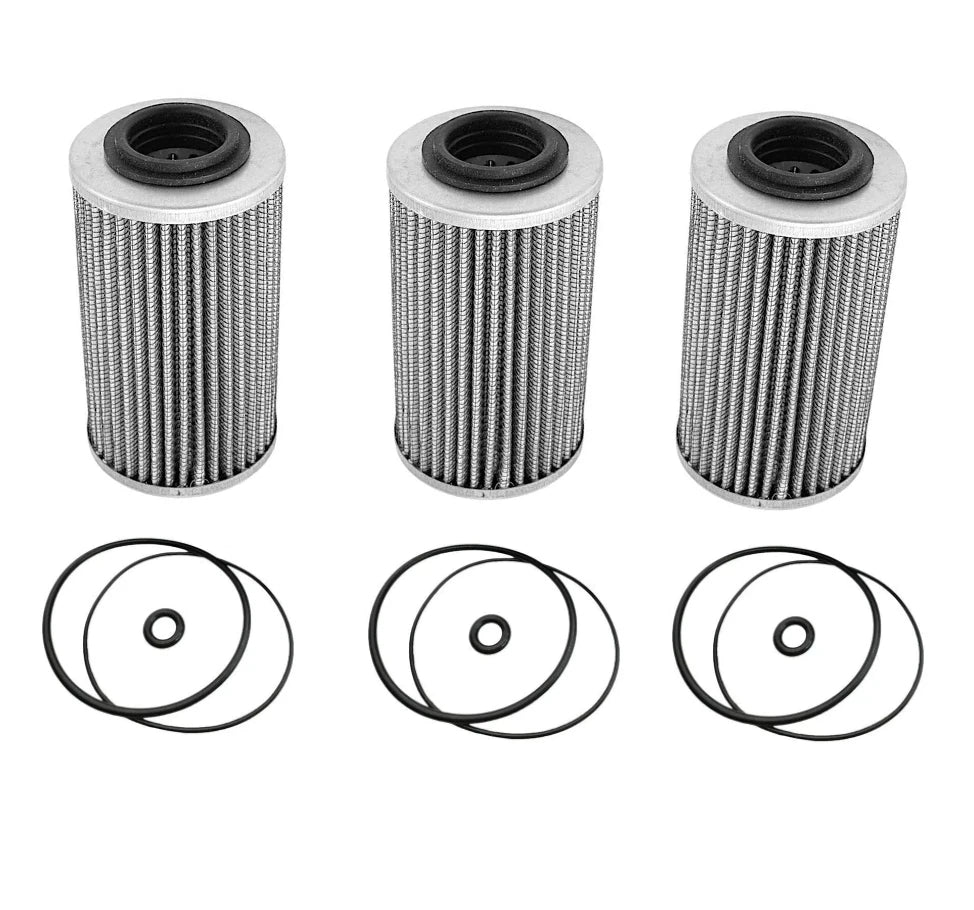 3X Oil Filter & O Ring Kit for Sea Doo 4-Tec RXPX RXTX GTX GTI Wake (420956744)