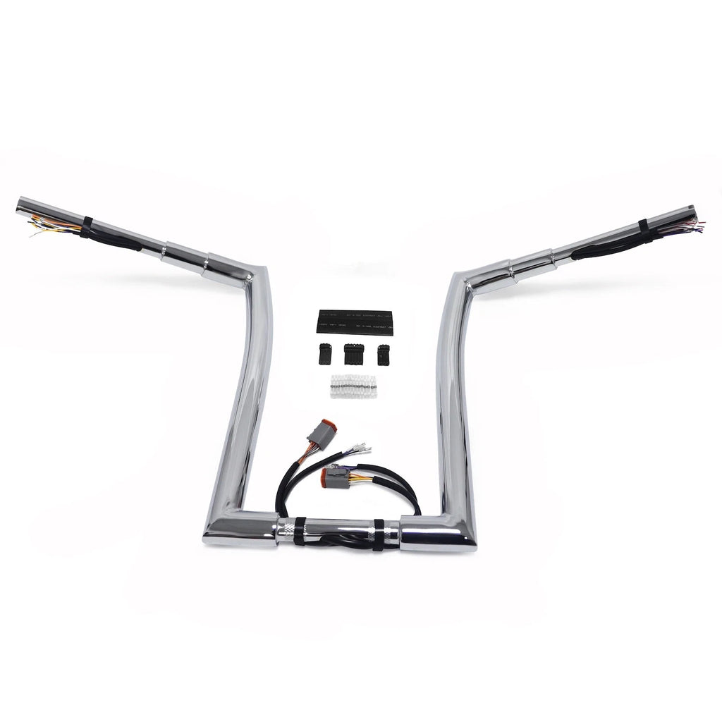 16" Prewired & Drilled Handlebar 32mm for Harley Sportster/Dyna/Softail/Road King (1996–2006)