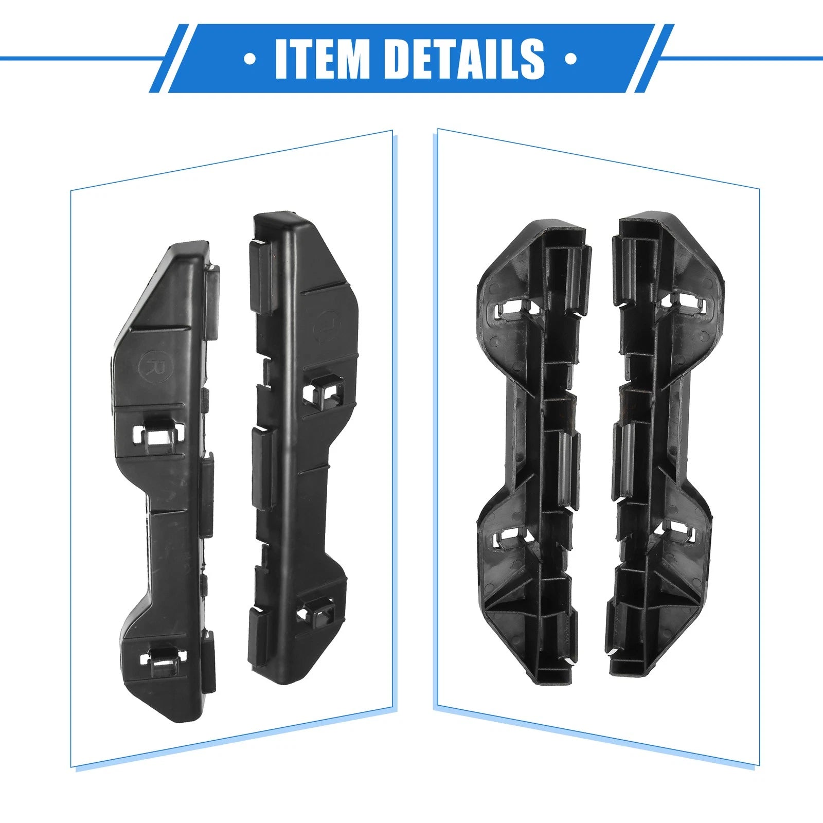 1 Pair Rear Bumper Brackets for Toyota Corolla (2003–2007) 703820310457
