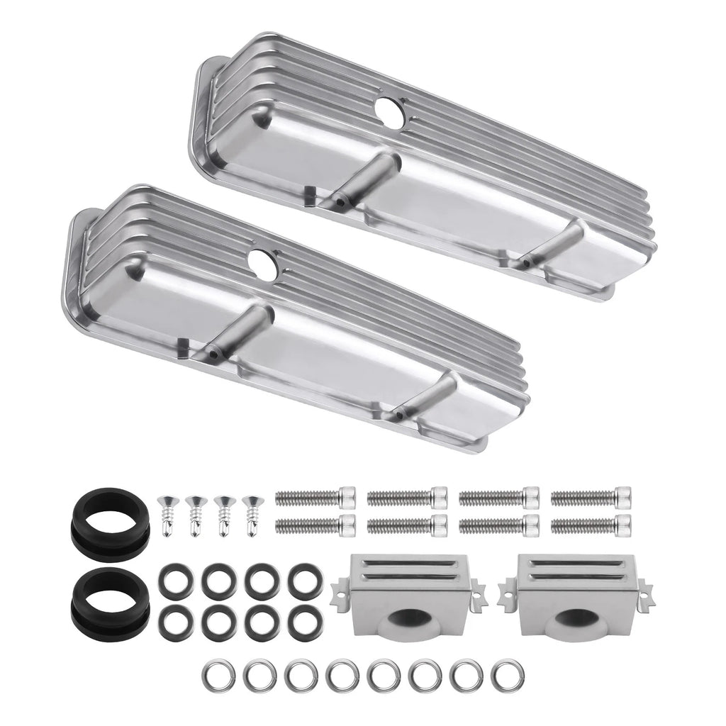 Fabricated Aluminum Valve Covers Mounting Hardware for Small Block 302, 305, 327