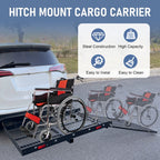 Folding Wheelchair Scooter Carrier Rack for Hitch Mount