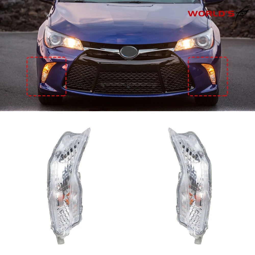 Fog Lights for Toyota Camry (2015–2017) Halogen Driving Lamps RH+LH
