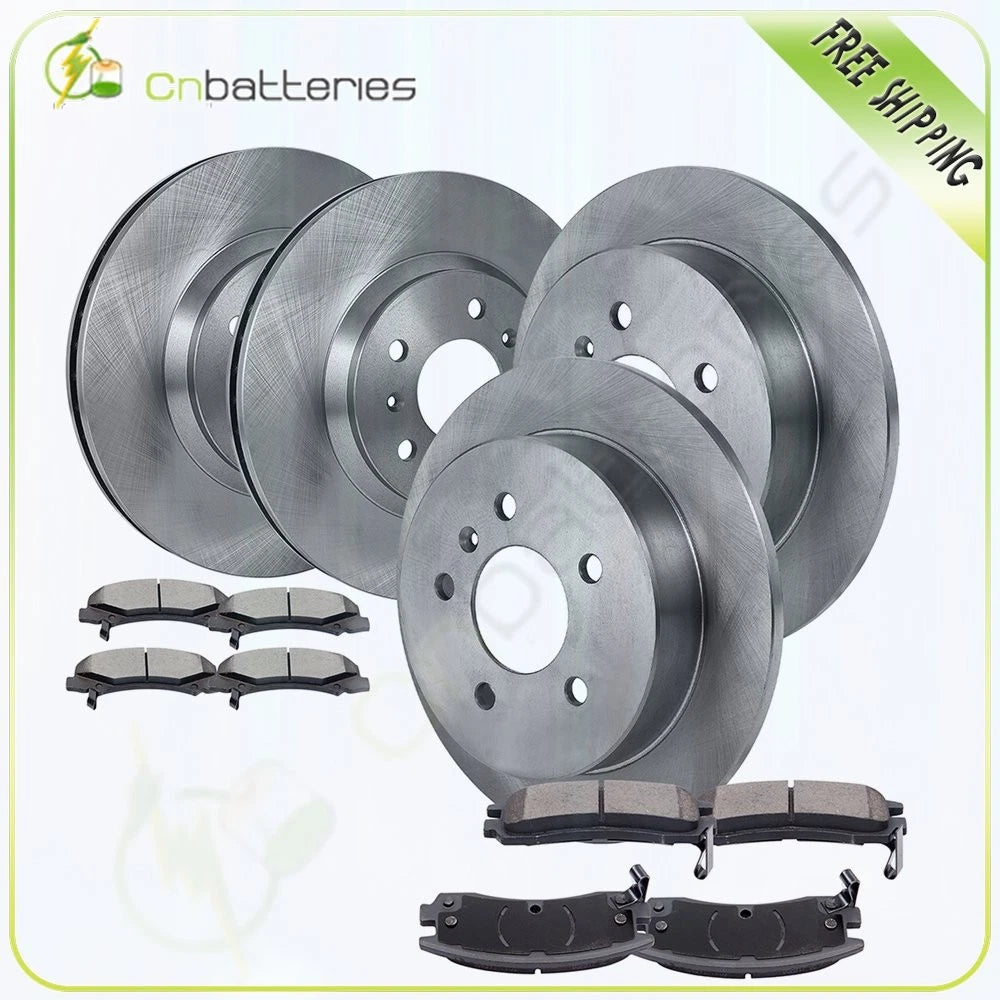 Front Rear Brake Rotors & Ceramic Pads for Chevrolet Monte Carlo (2006–2007)