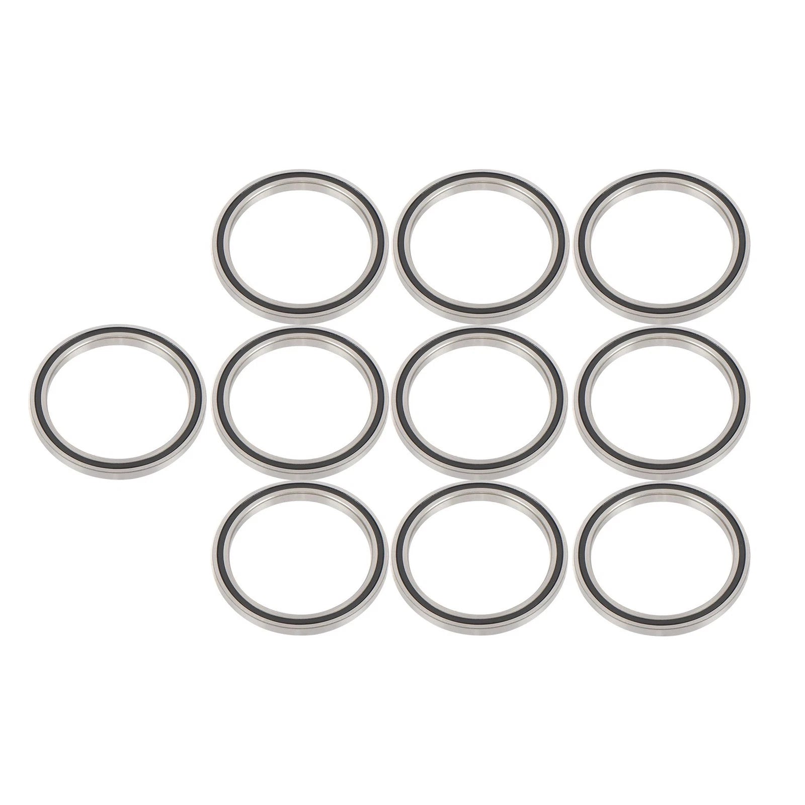 Set of 10 Rubber Seals for Deep Groove Ball Bearings (50×62×6mm)
