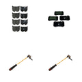 Hella Disc Brake Pad Kit w/ Sensors for Mercedes W220 S65 AMG (2000–2006)