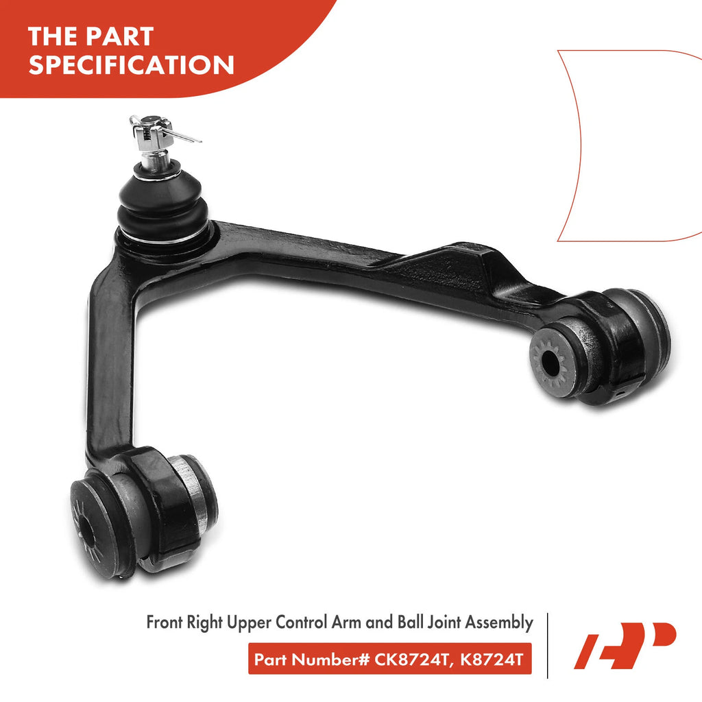 Set of 6 Wheel Bearing Control Arm with Ball Joint Kit for Ford Lincoln
