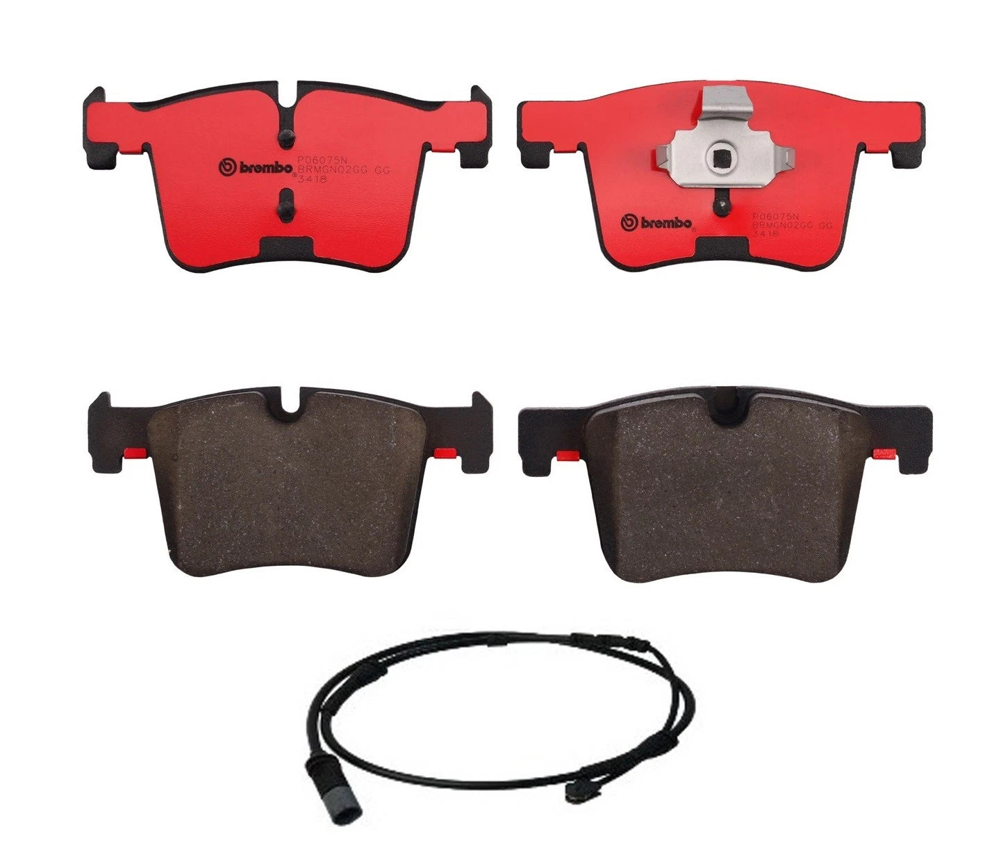 Brembo Front Ceramic Disc Brake Pads & Sensor for BMW X3 F25, X4 F26 (2011–2018)