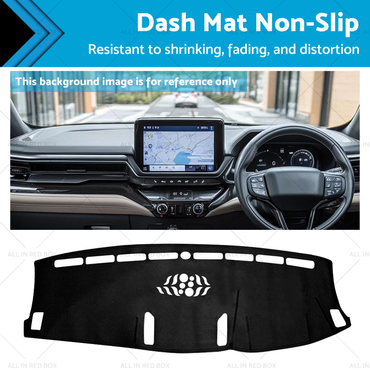Non-Slip Dash Mat for Ford Everest (2015–2022) Leather
