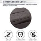 Center Console Cover with Bag for BMW 5 Series G30 (2019-2023) Brown