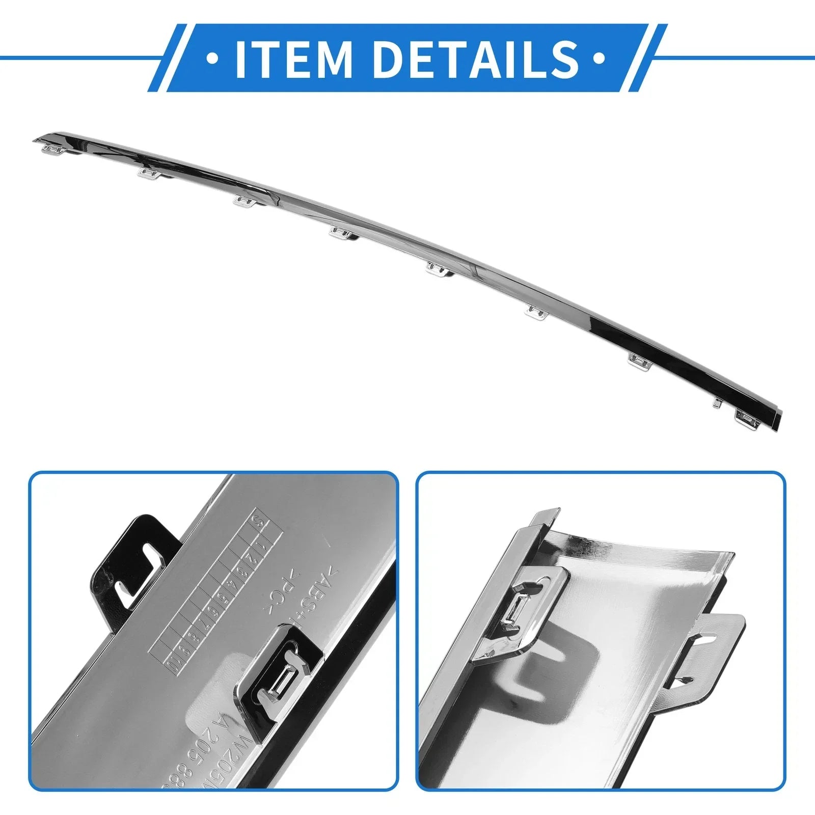 Front Lower Center Bumper Grille Trim for Mercedes-Benz W205 (2019-2021)