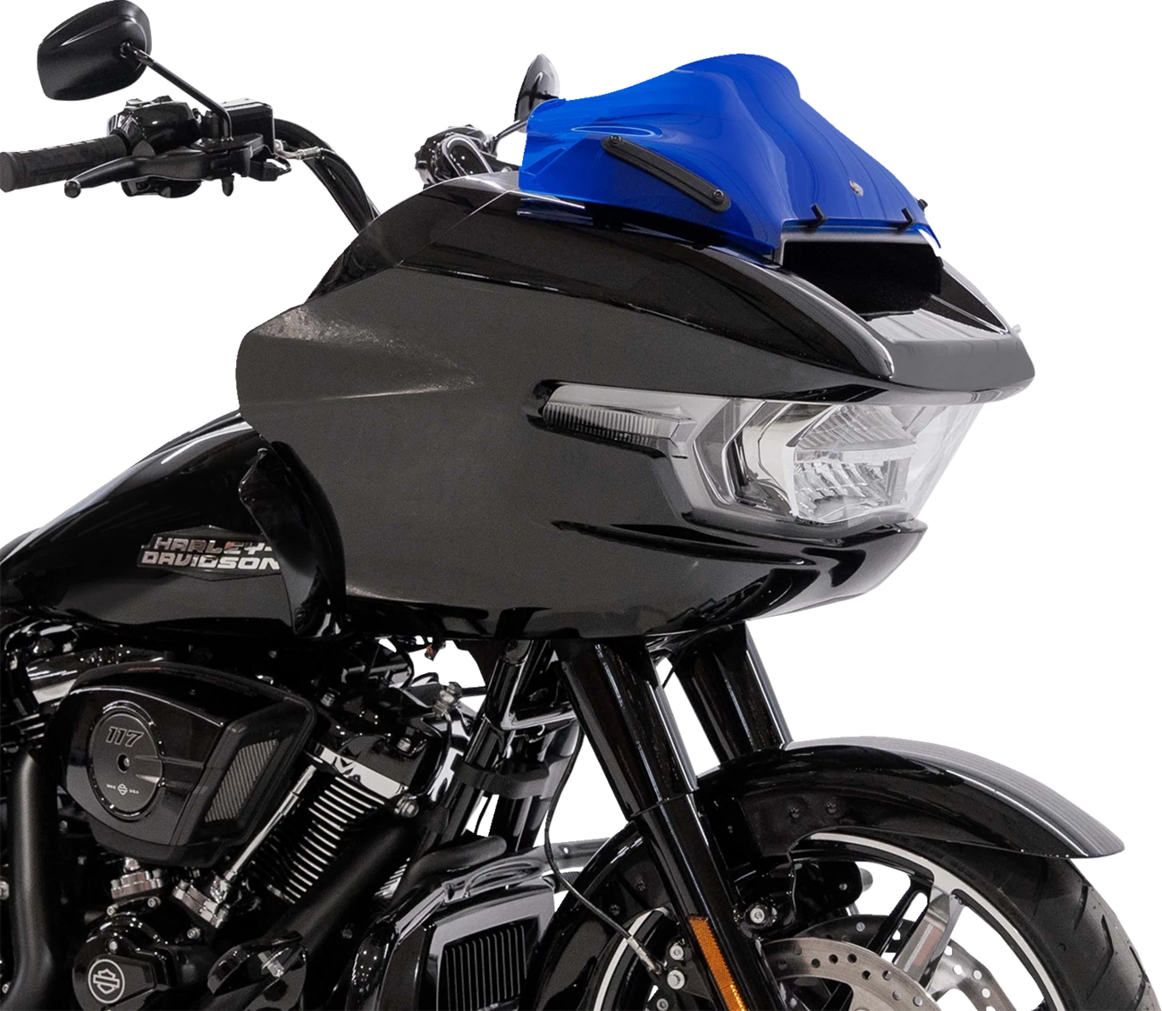 Klock Werks 8" Kolor Flare Sport Windshield for FLTRX (2015–2023) - Blue KWW-01-0759