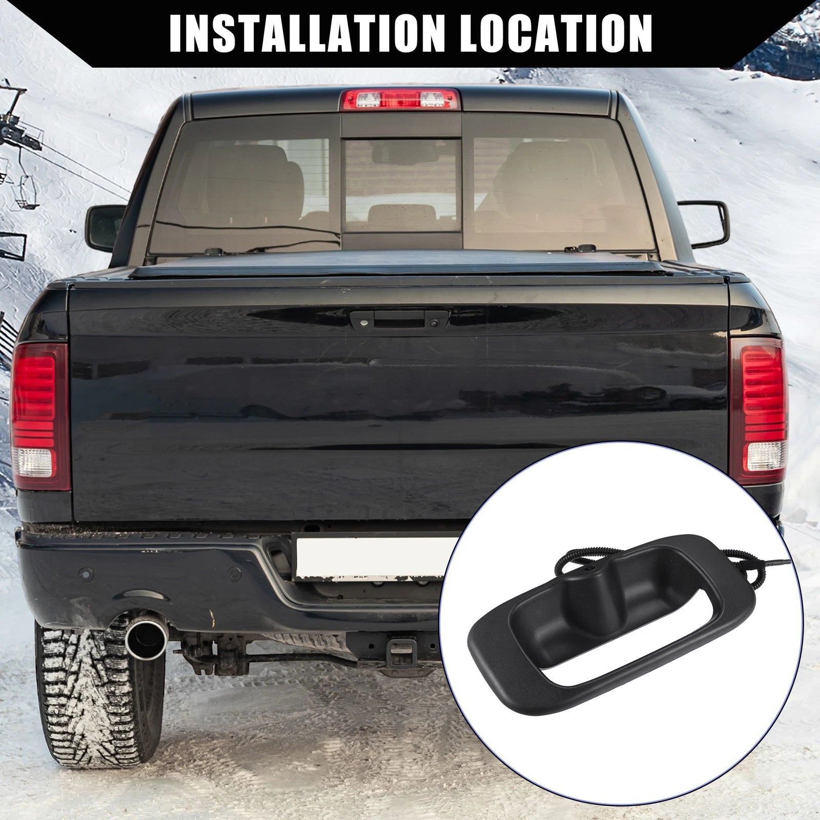 Rear View Backup Camera Tailgate Handle Set for Chevy Silverado GMC Sierra (2014–2019)