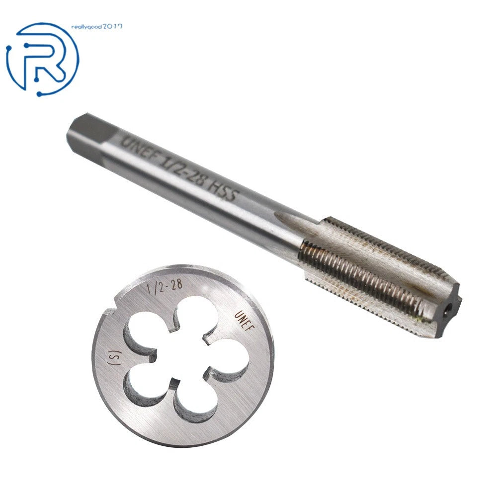 1/2"-28 Tap and Die Set for HSS Gunsmithing Tool (22LR, 223, 5.56, 9mm)