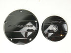 Gloss Black Derby & Air Cover for Harley CVO Softail Dyna Road King Electra Glide
