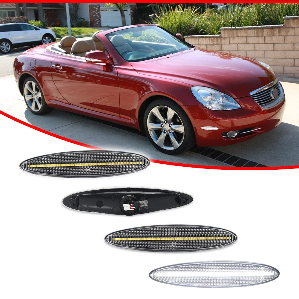 Set of 4 LED Side Marker Lights for Lexus SC430 (2002–2010)