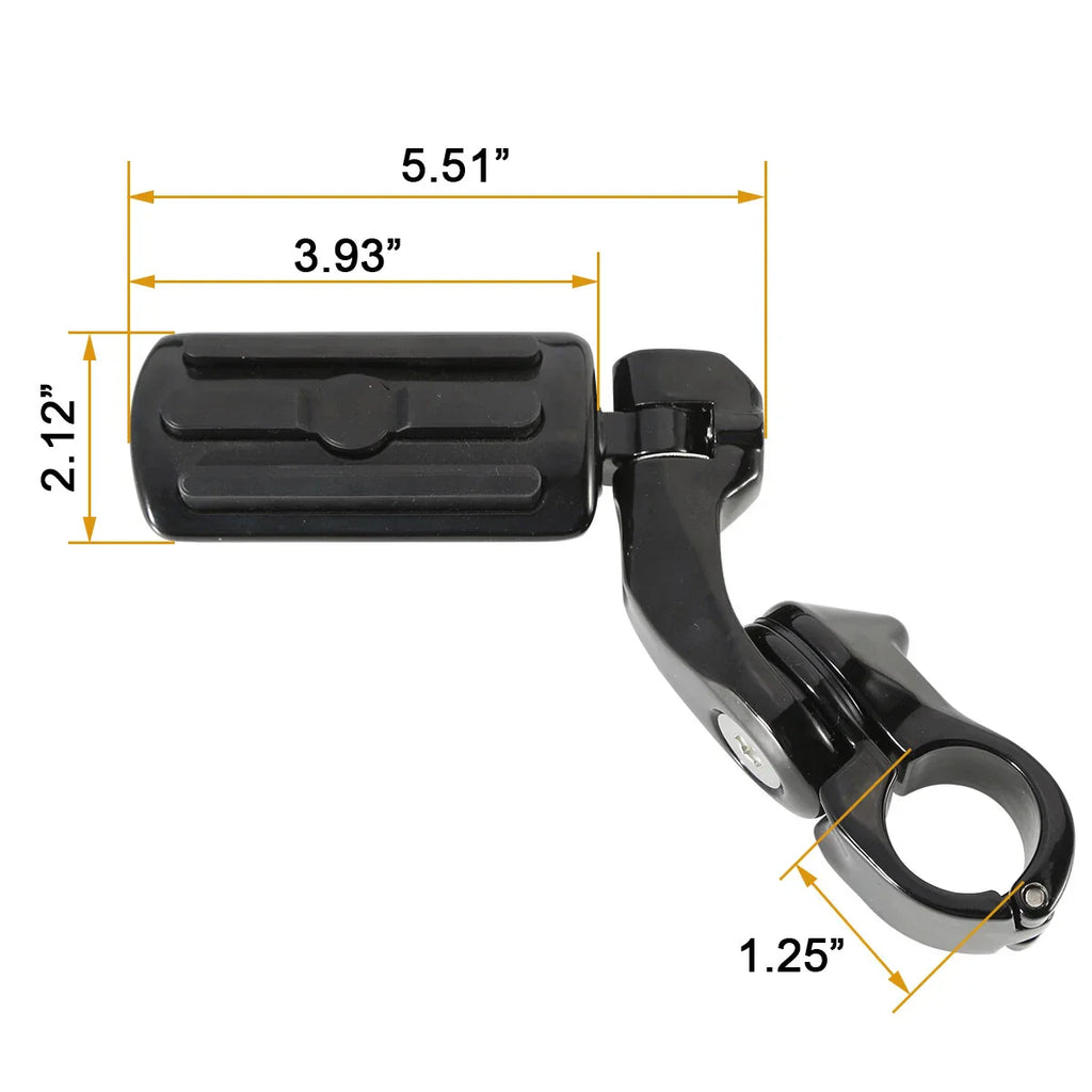 1-1/4" Universal Highway Foot Pegs for Harley