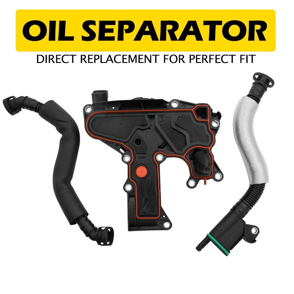 Oil Separator & Water Separator Vacuum Hose for Audi A3 A4 A5 A6 Q5 (2000–2023)