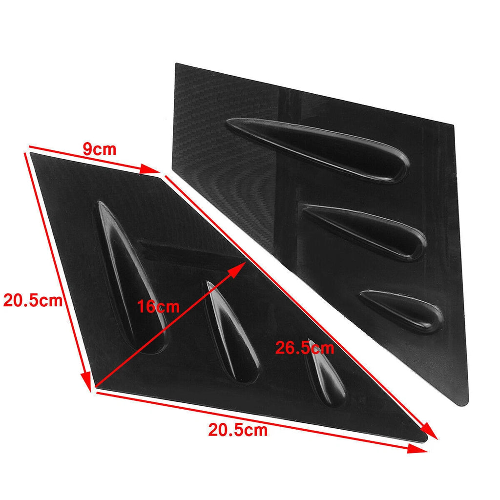 Pair Side Window Louver Vent Scoop Cover for Subaru WRX STI (2015–2018)