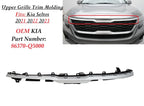 Front Bumper Upper Grille Molding Trim Chrome for Kia Seltos (2021–2023) 86370Q5000