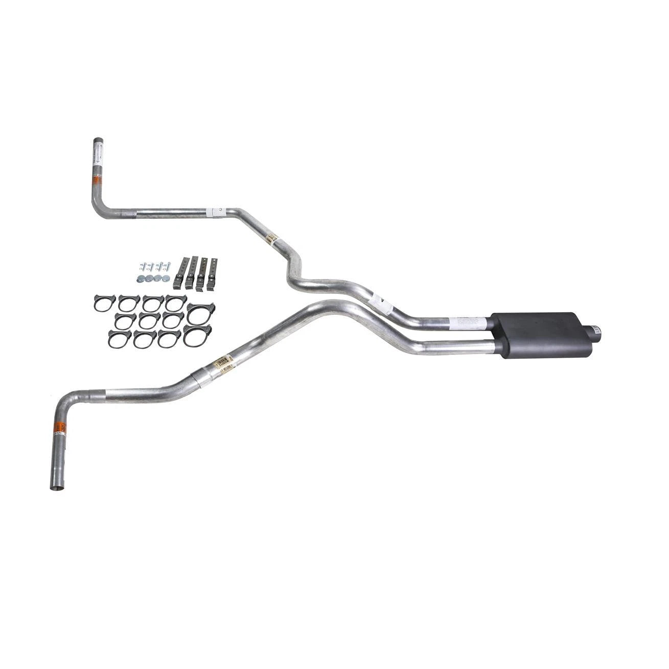 Dual Exhaust Pipe for Tundra (2000–2007) - 2.5" Flowsound Muffler, Side Exit