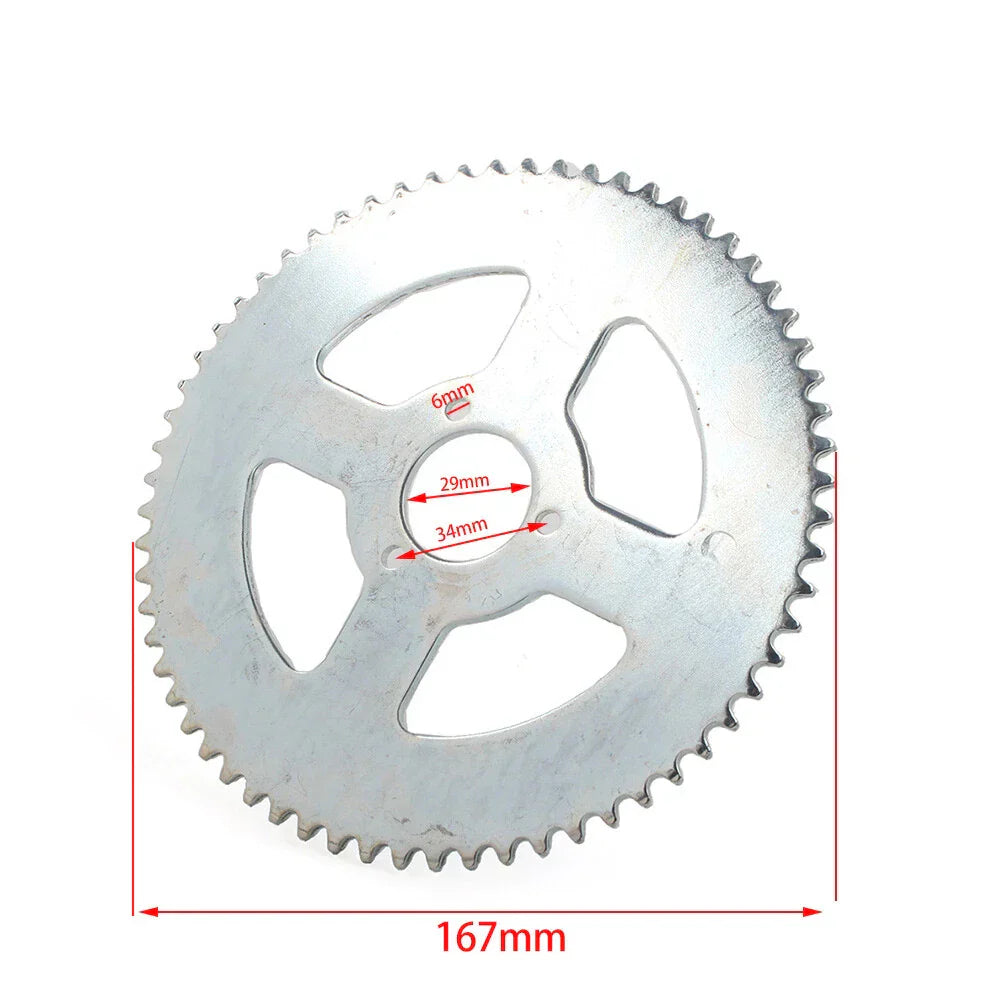 64T Rear Chain Sprocket 35mm for 47cc 49cc Mini Moto ATV Quad Pocket Bike