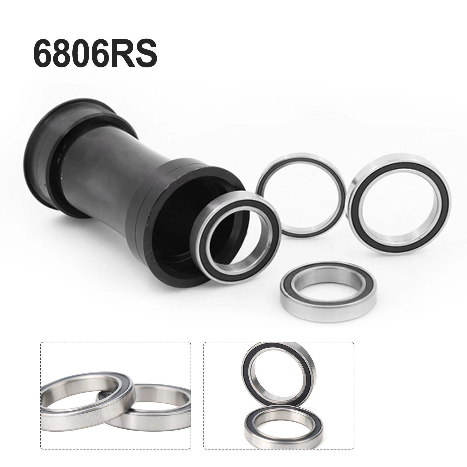 Pair of 6806 2RS Bottom Bracket Bearings for FSA Bicycle (30x42x7mm)
