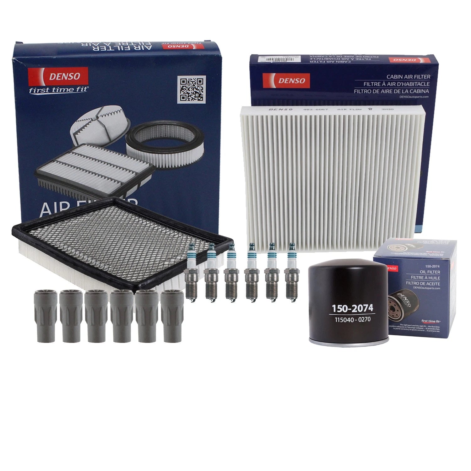 Denso Tune Up Kit 6 Spark Plugs & Boots for Dodge Avenger (2008–2014)