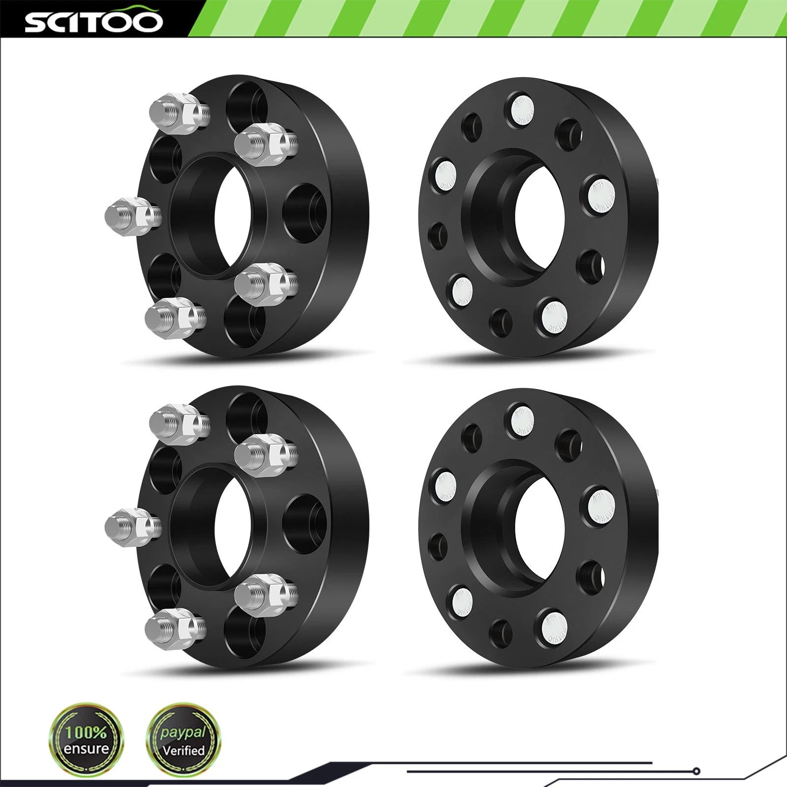 Set of 4 Wheel Spacers 1.25" Thick 5x4.75 12x1.5 for Chevy Camaro (1982–2002)