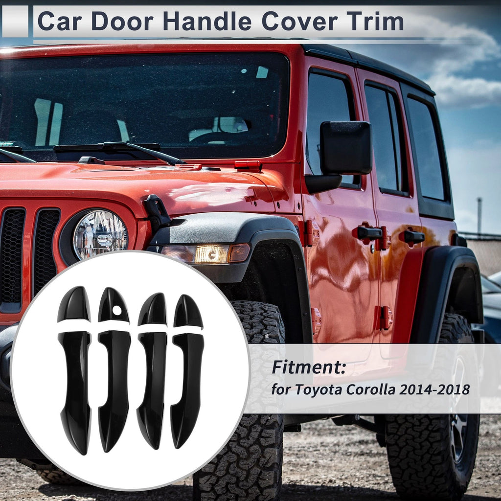 Door Handle Cover Trim for Toyota Corolla (2014–2019) Black