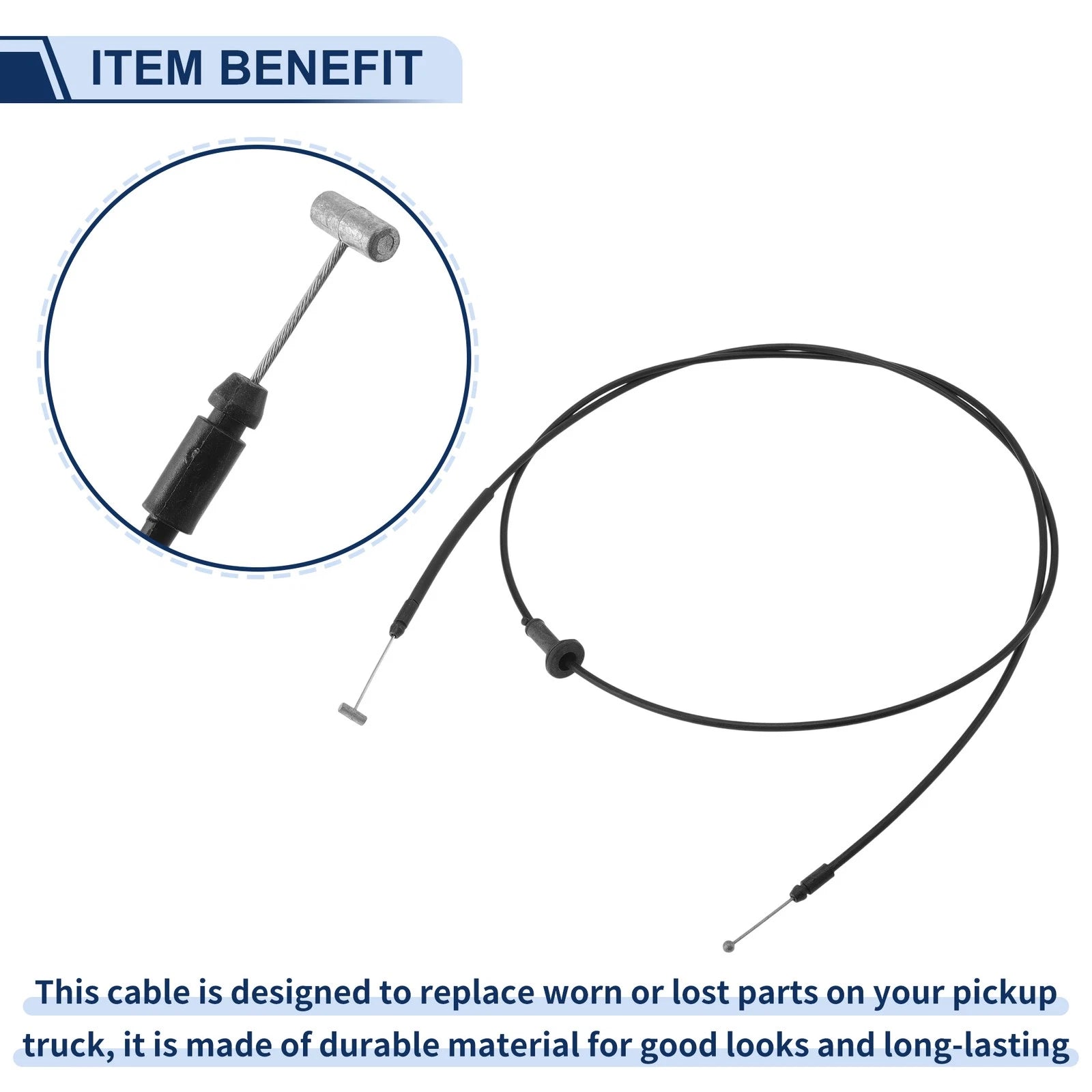 Hood Latch Release Cable for Hyundai Sonata (1999–2001) No. 81190-38000