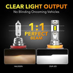 Set of 2 H11 H9 H8 LED Headlight Bulbs for Chevy Impala Malibu (2006–2013)