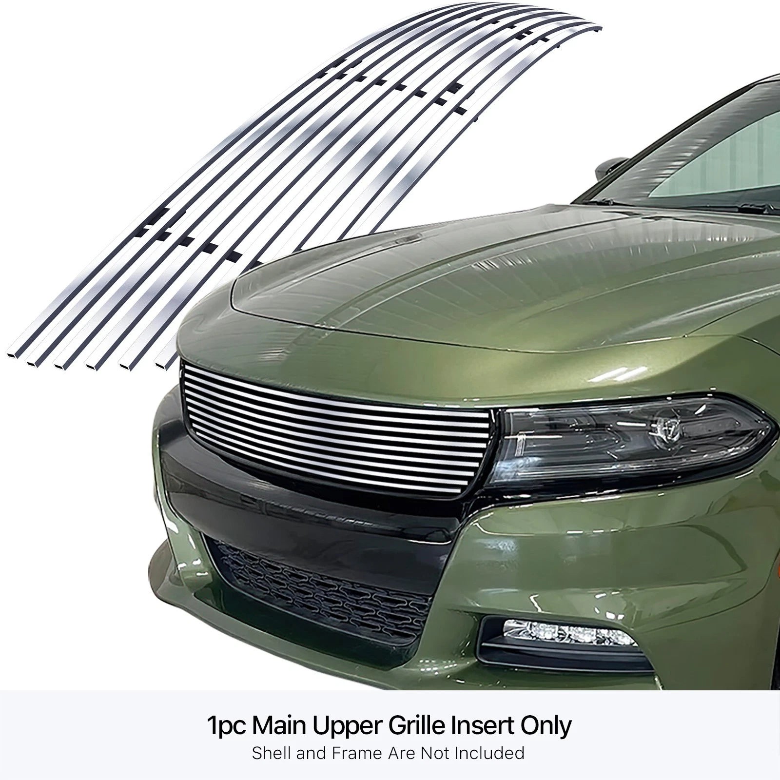 Stainless Chrome Billet Grille Insert for Dodge Charger (2015-2023)