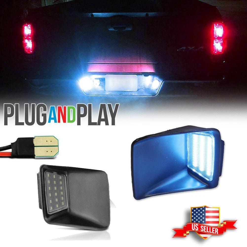 Ice Blue LED Rear Bumper License Plate Light for Chevy Colorado/GMC Canyon (2004–2012)