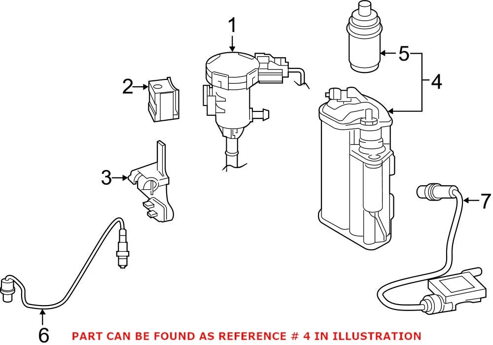 Vapor Canister for Mercedes (2015–2019) 2054701702