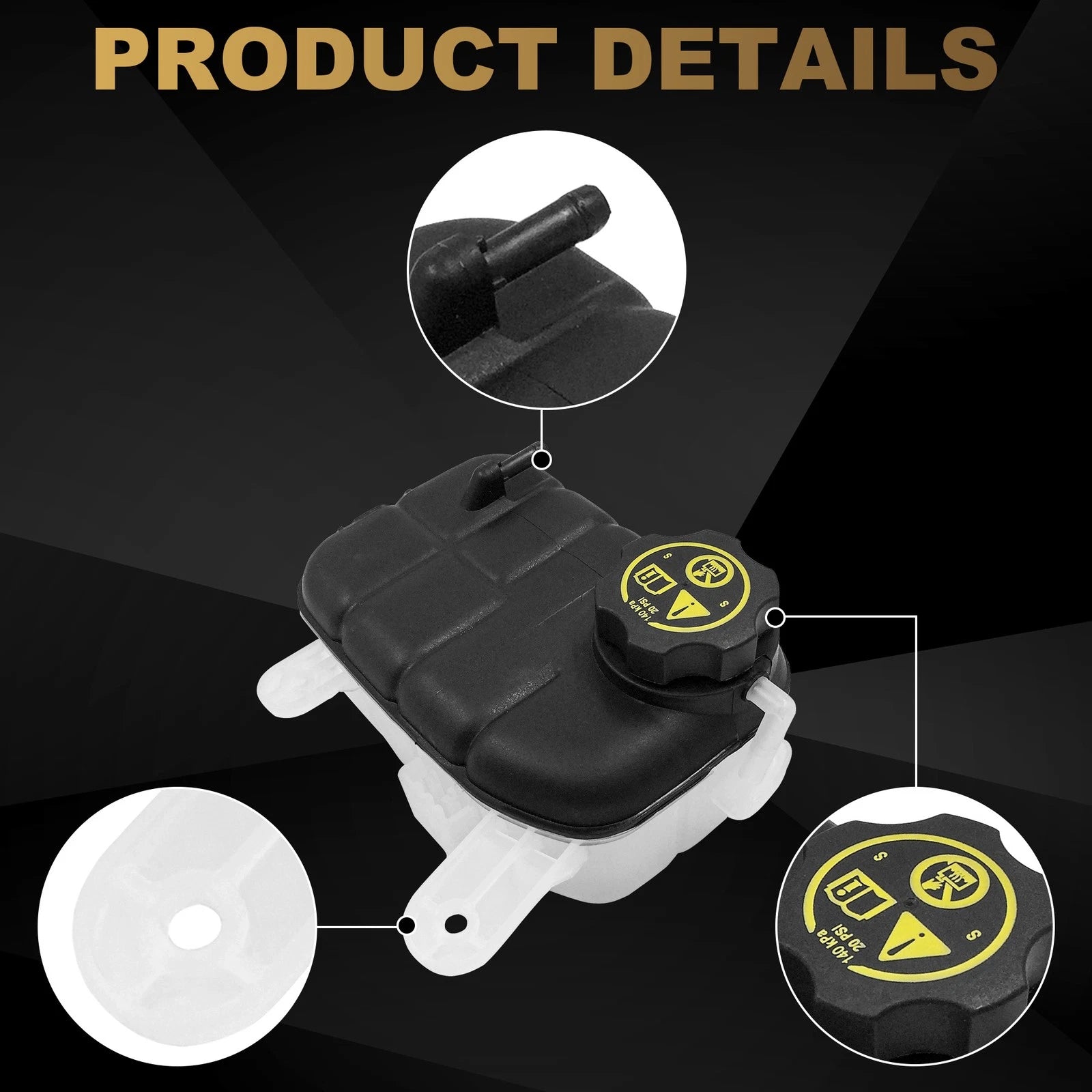 Coolant Overflow Expansion Tank for Buick Encore, Trax (2013-2020)