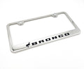 Chrome Stainless License Plate Frame for 2021–2025 Ford Bronco Script Logo