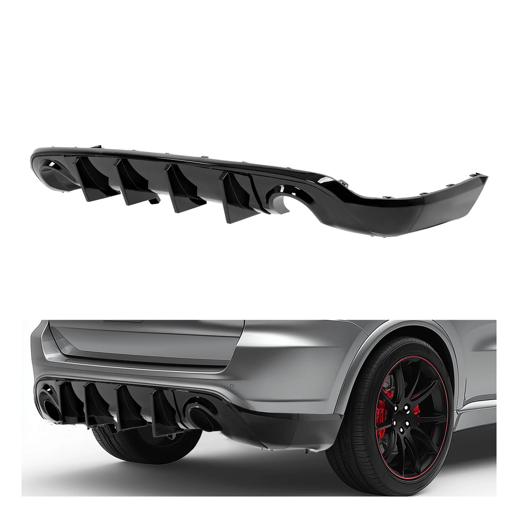 Rear Bumper Lip Diffuser for Dodge Durango (2011–2025) Glossy Black