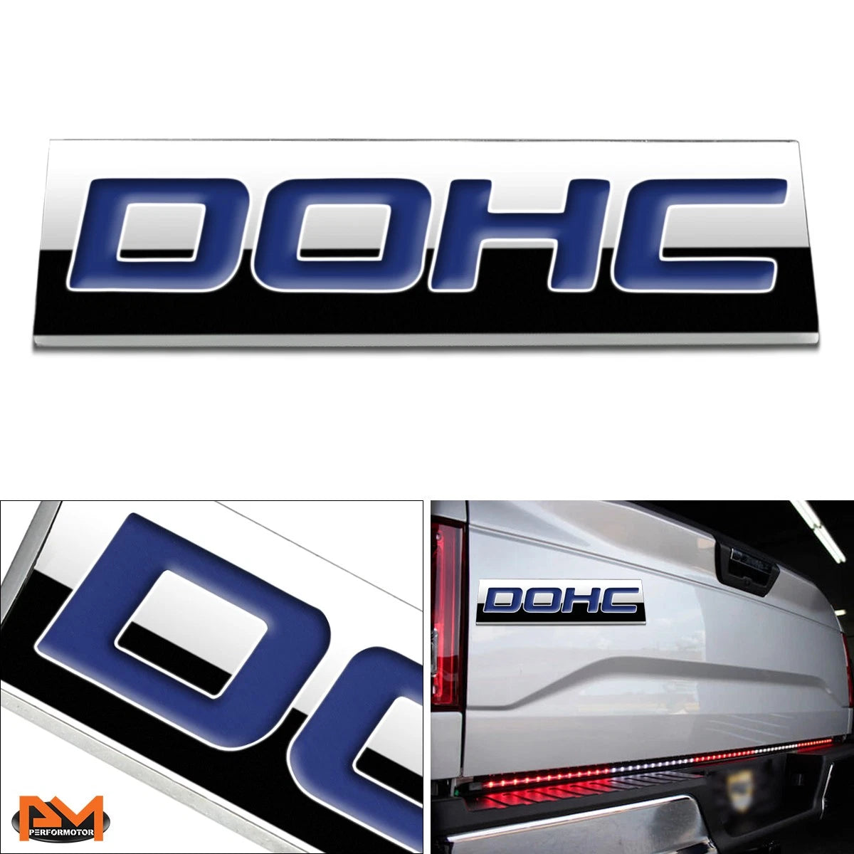 3D Metal Blue DOHC Decal for Volkswagen Subaru