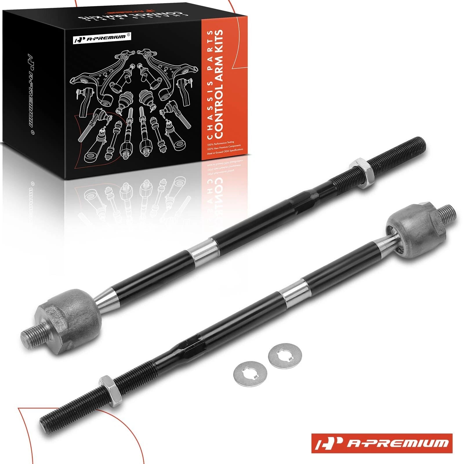 2X Front Inner Tie Rod Ends for Ford Escape, Mercury Mariner (2005–2007)