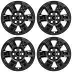 4 Black 18" Wheel Skins Hub Caps Alloy Rim Covers for Nissan Titan SV 2017-2020