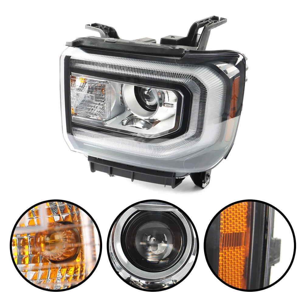 LED Headlights for GMC Sierra 1500 (2016–2018) Projector LH+RH Side