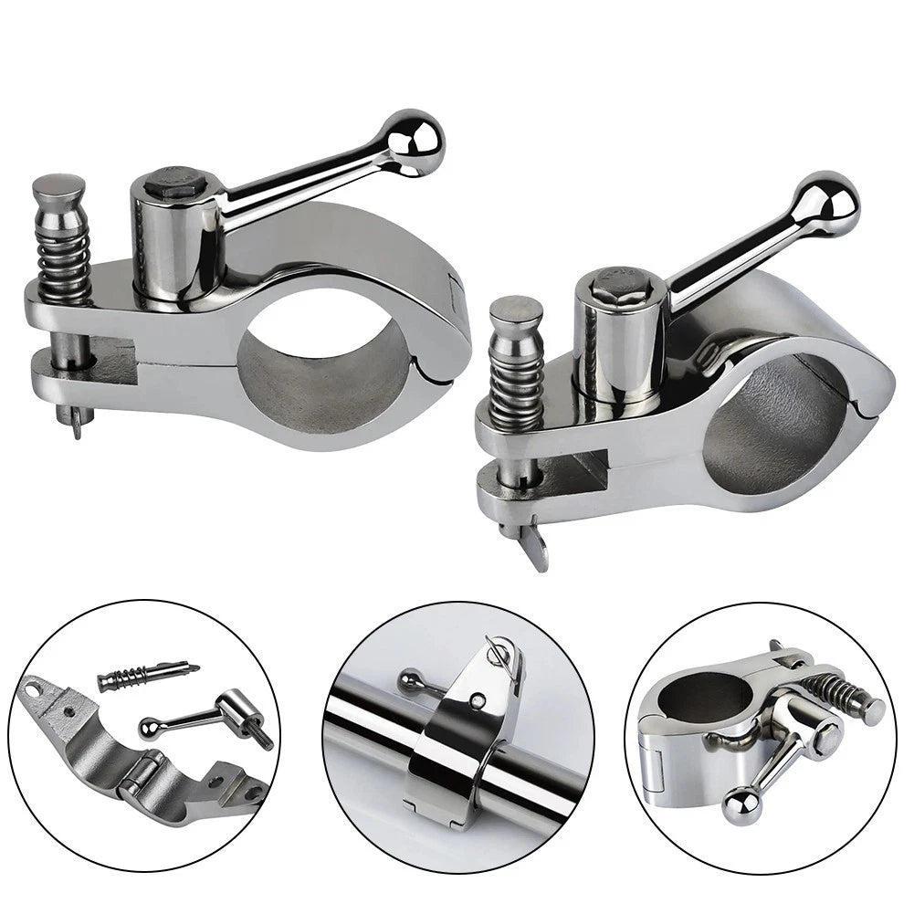316 Stainless Steel Marine Hinge Jaw Slides 22MM 25MM for Boat Railings