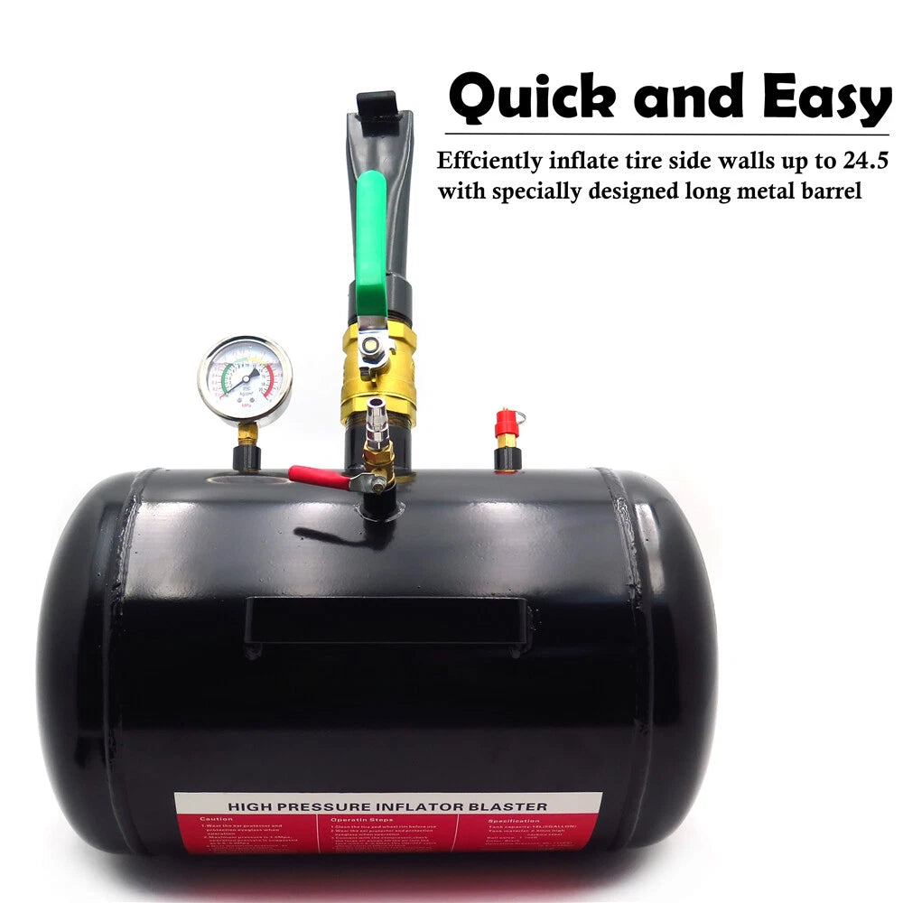 5 Gallon Tire Bead Seater Blaster Tool for Truck ATV (145PSI)