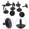 10pcs Black Screws 11570637 #8 for Buick (2008–2021) Plum Pot Head Liner Bolts