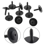 10pcs Black Screws 11570637 #8 for Buick (2008–2021) Plum Pot Head Liner Bolts
